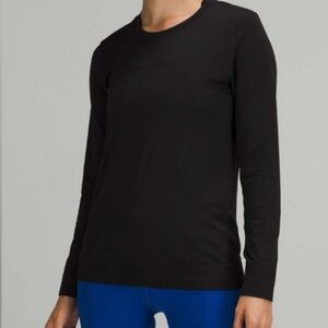 ⭐️NWT Lululemon Swiftly Relaxed Long Sleeve Shirt Top Tee Black Size 14⭐️